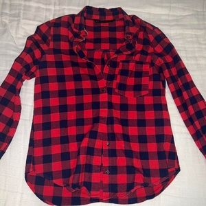 Zara Red and Blue Flannel Size XS/S
